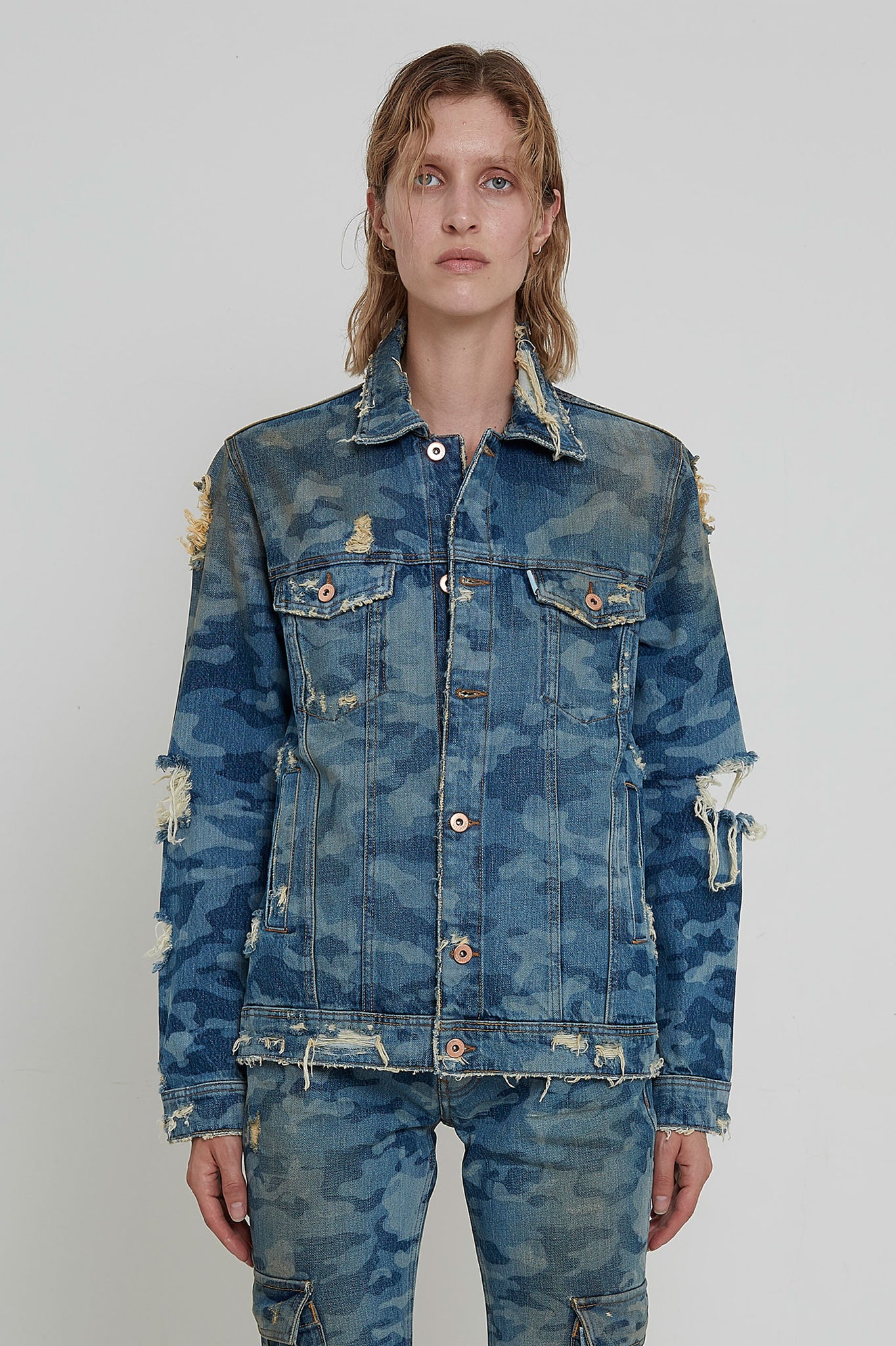 Womens Off-White blue Cut-Out Denim Jacket | Harrods # {CountryCode}